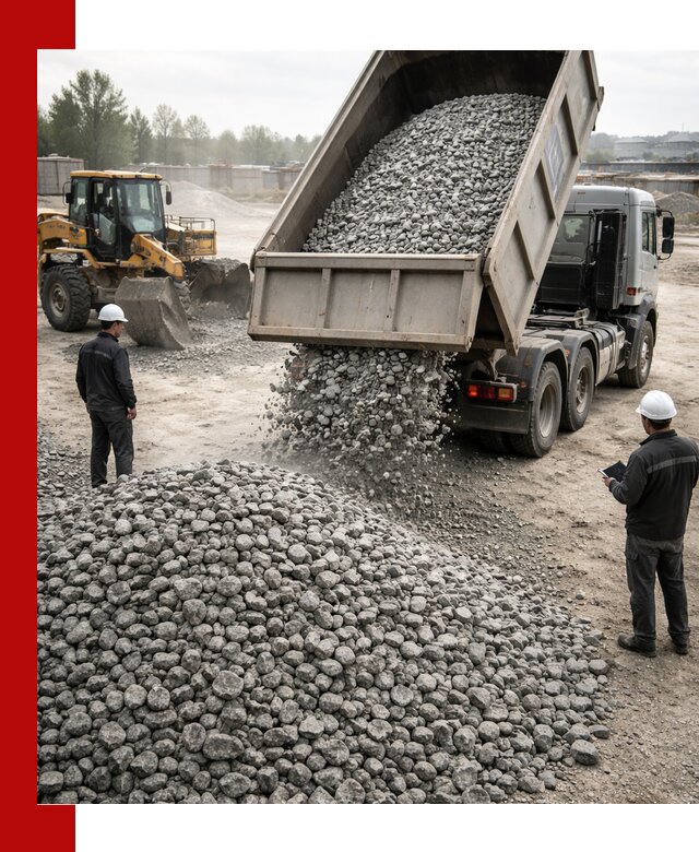 Доставка гранитного щебня фракции 20-40 в Сатке