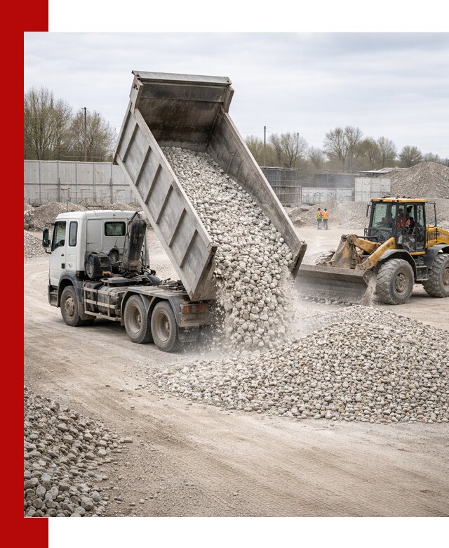 Доставка и продажа известнякового щебня в Сатке