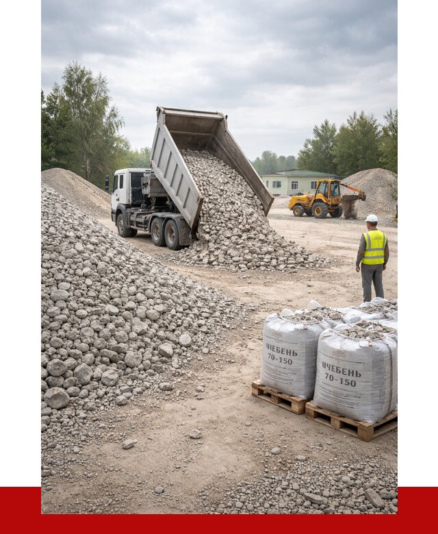 Известняковый щебень фракция 70-150 в Сатке от 1293 р. | ПРОНЕРУДСтк