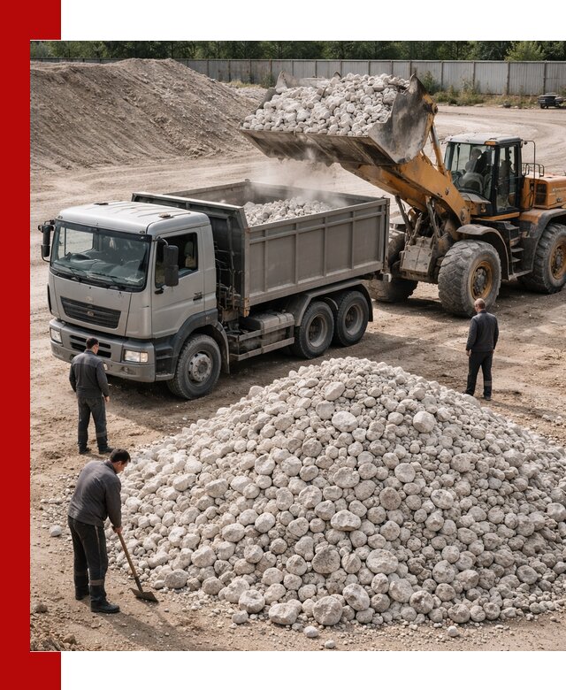 Известняковый щебень фракция 70–150 с доставкой в Сатке