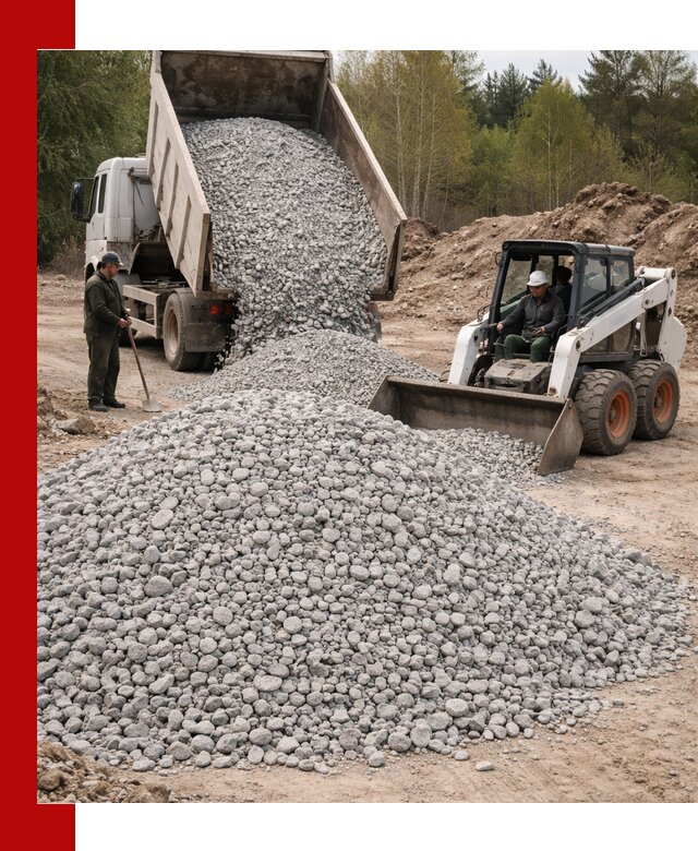 Доставка доломитового щебня в Сатке напрямую от карьера