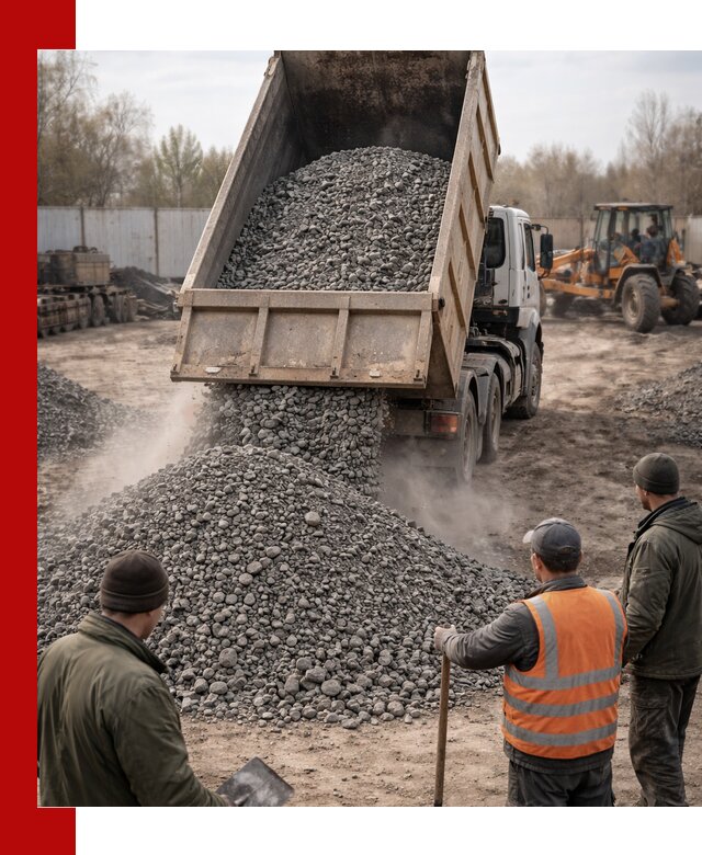 Доставка шлакового щебня в удобные сроки по выгодной цене в Сатке