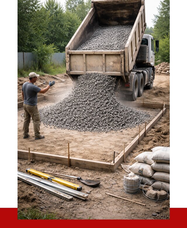 Купить щебень для фундамента в Сатке от 4655 р. | ПРОНЕРУДСтк