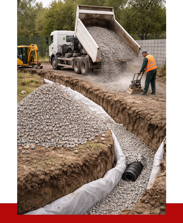 Щебень для дренажа в Сатке от 1914 р., ПРОНЕРУДСтк доставка