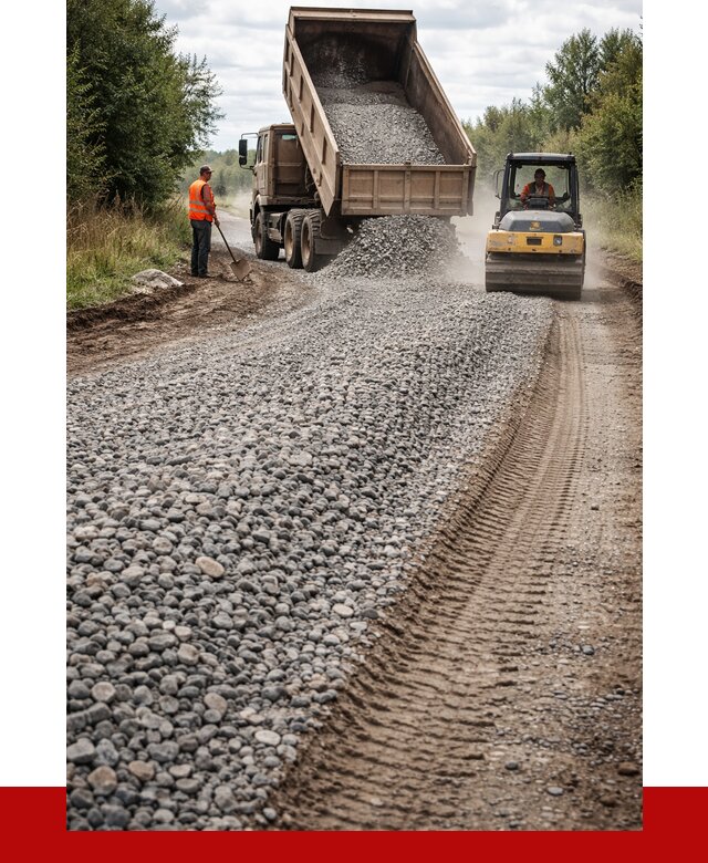 Щебень для отсыпки дороги в Сатке от 2793 р. ПРОНЕРУДСтк