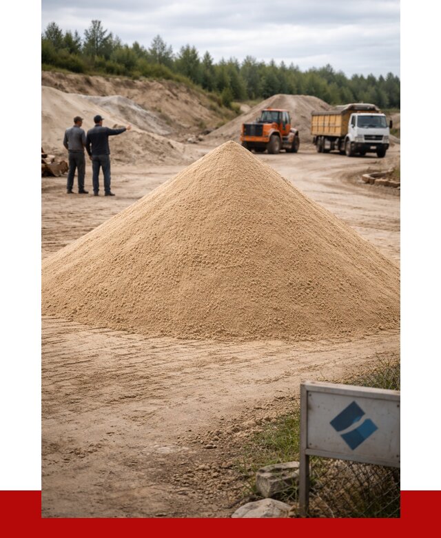 Карьерный песок навалом в Сатке от 1862 р. | ПРОНЕРУДСтк