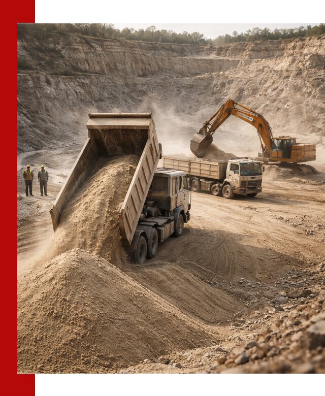 Карьерный песок навалом с доставкой в Сатке