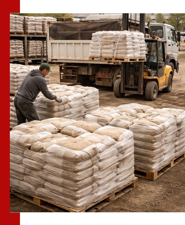 Карьерный песок в мешках с доставкой в Сатке