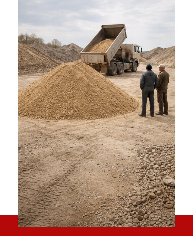 Карьерный песок крупнозернистый в Сатке от 8792 р | ПРОНЕРУДСтк