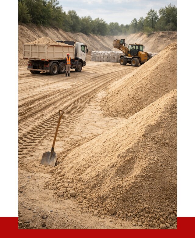 Карьерный песок мелкозернистый в Сатке от 9310 р. | ПРОНЕРУДСтк