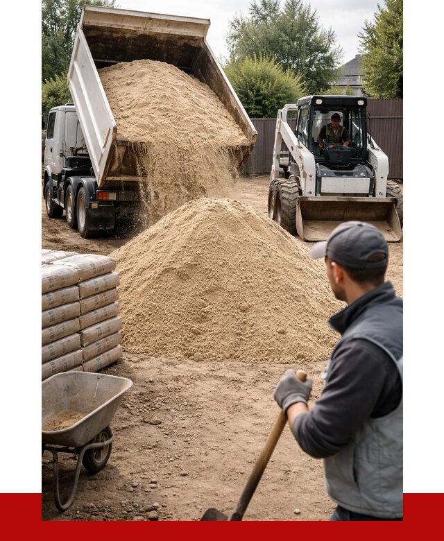 Мытый речной песок с доставкой в Сатке от 1500 р. | ПРОНЕРУДСтк