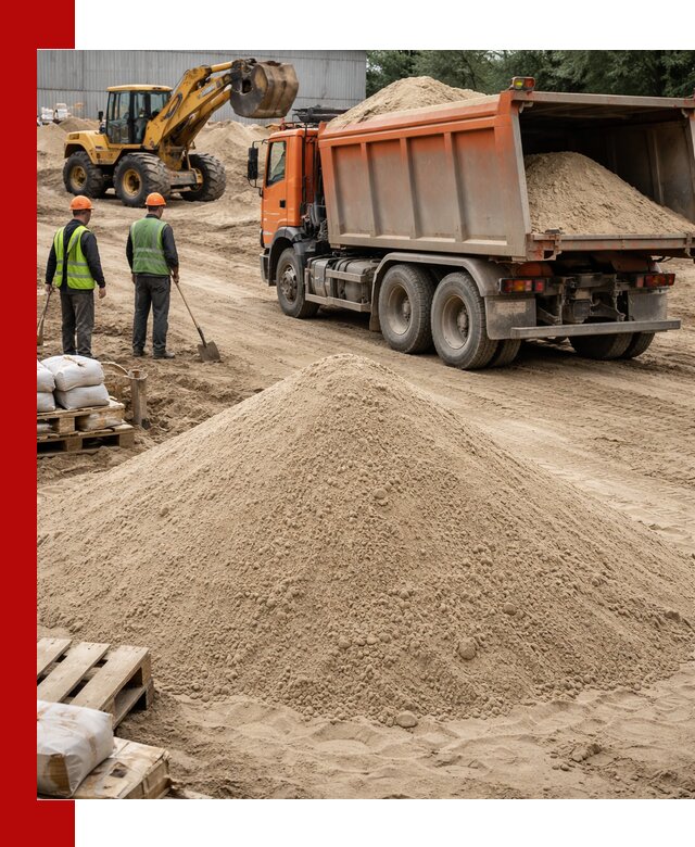 Доставка и продажа мытого речного песка в Сатке