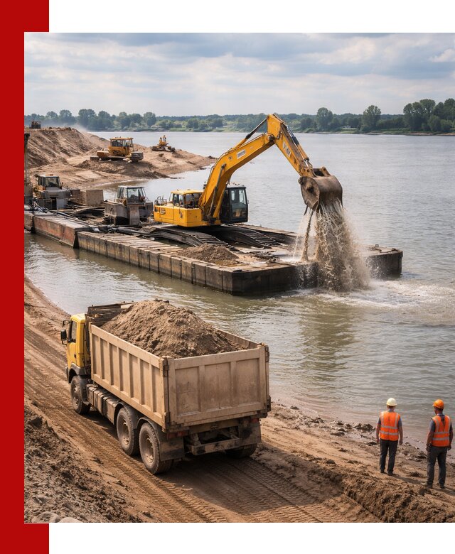 Намывной песок с доставкой в Сатке оптом и в розницу