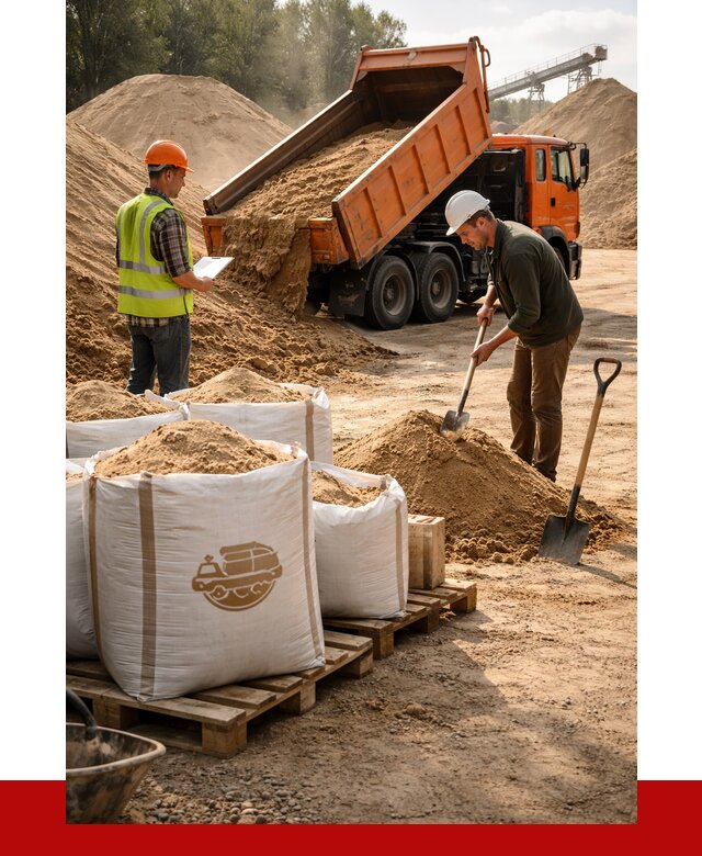 Строительный песок в Сатке от 2276 р. с доставкой, ПРОНЕРУДСтк