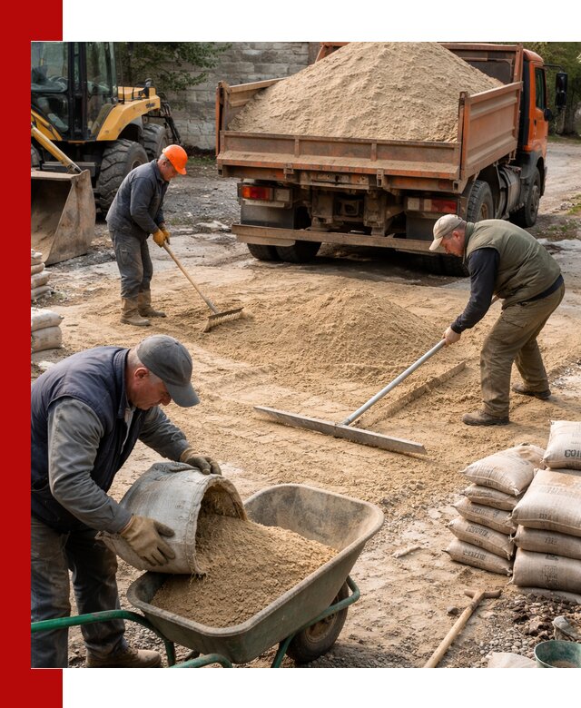 Поставка песка для стяжки в Сатке с быстрой доставкой