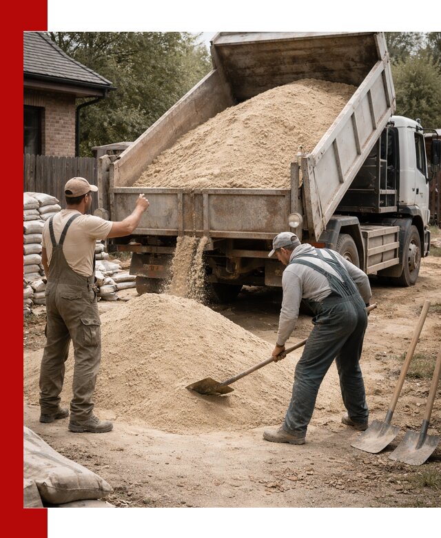 Песок для штукатурки с доставкой в Сатке качественный и чистый