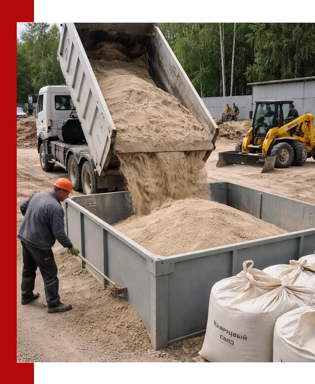 Кварцевый песок для фильтра в Сатке — доставка и качество