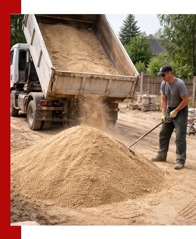Доставка сухого песка самосвалами в Сатке