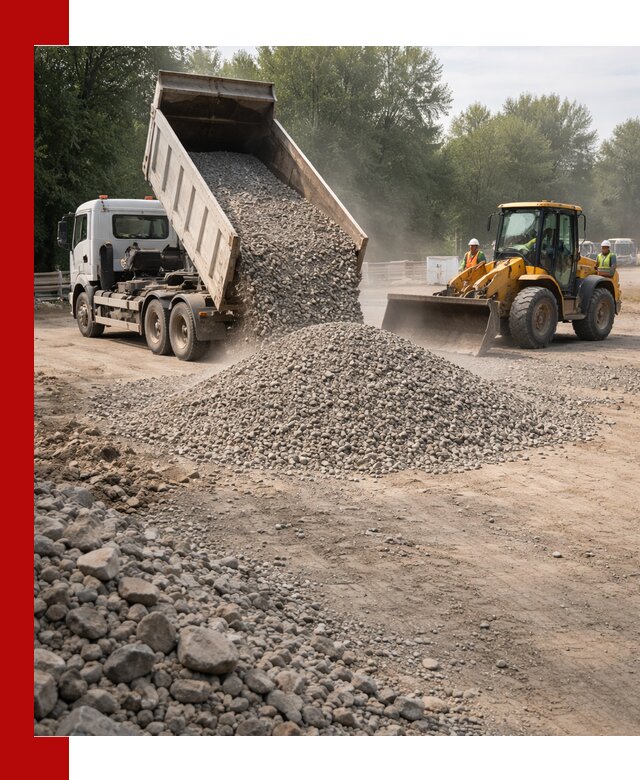Гравий фракция 5–20 доставка в Сатке оптом и в розницу