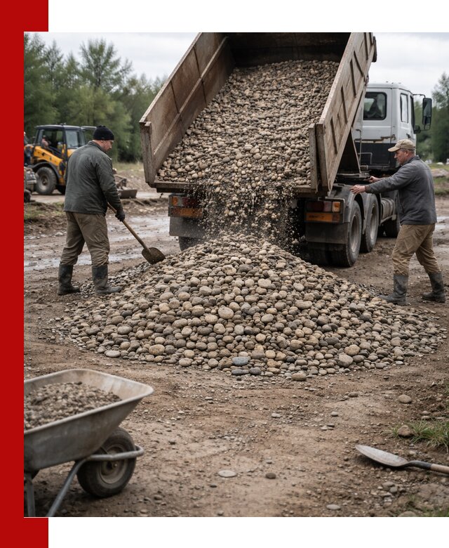 Доставка гальки речной оптом и в розницу в Сатке
