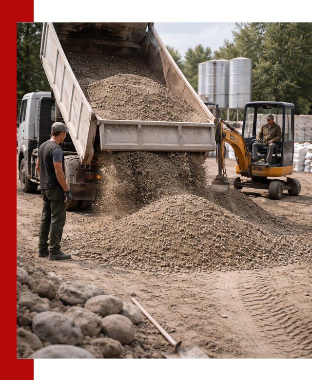 Доставка ПГС С3 в Сатке самосвалами и миксерами