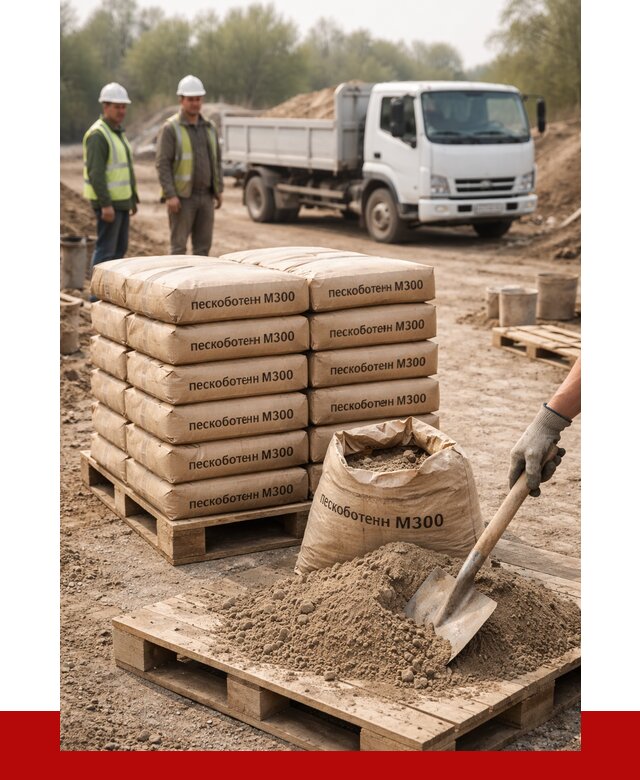 Пескобетон М300 в Сатке с доставкой от 4810 р. за куб | ПРОНЕРУДСтк