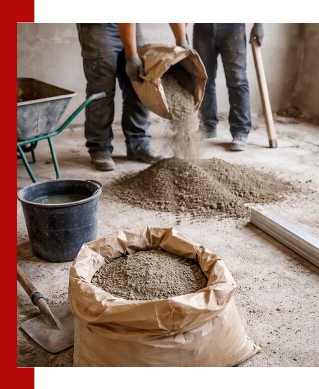 Доставка сухой смеси для стяжки в Сатке