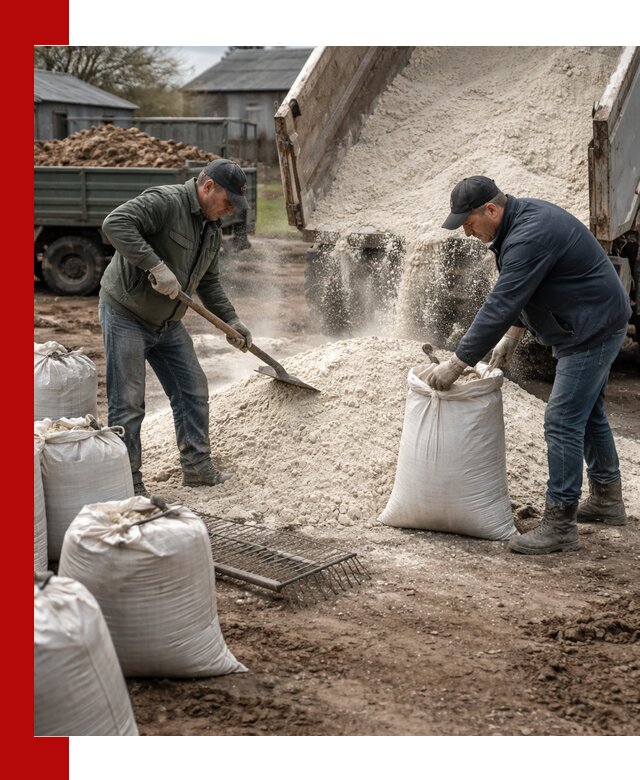 Доставка извести пушонки в Сатке оптом и мелким оптом