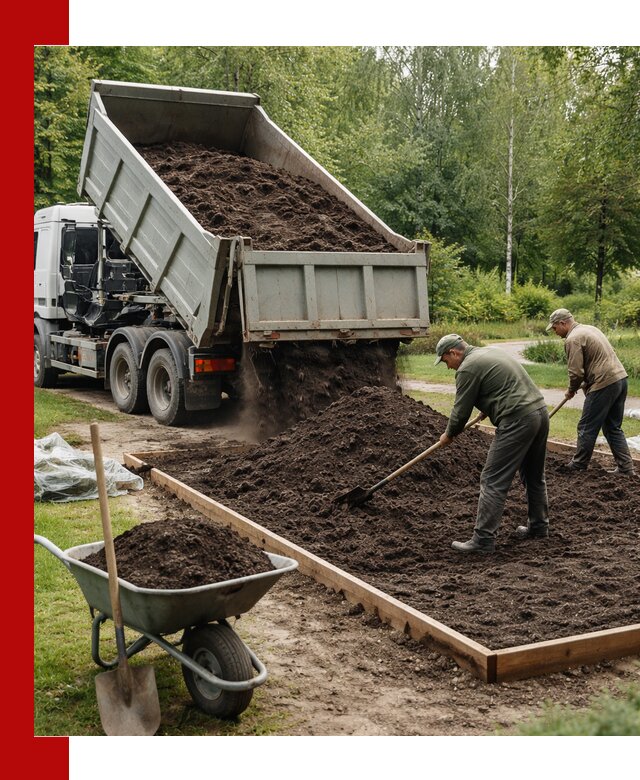 Доставка грунта для озеленения и благоустройства в Сатке