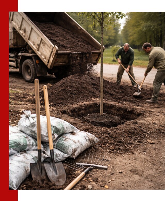 Грунт для посадки деревьев в Сатке — доставка и подготовка почвы