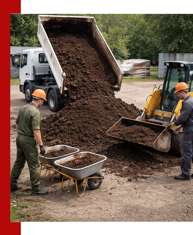 Доставка торфо-земляной смеси в Сатке для огорода и ландшафта