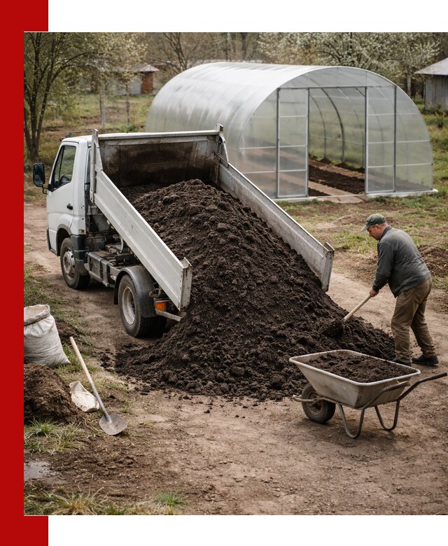Чернозем для теплицы с доставкой в Сатке