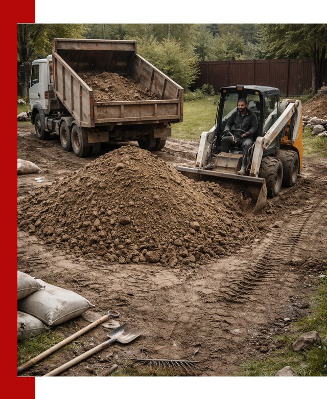 Суглинок для планировки участков в Сатке с доставкой и выгрузкой