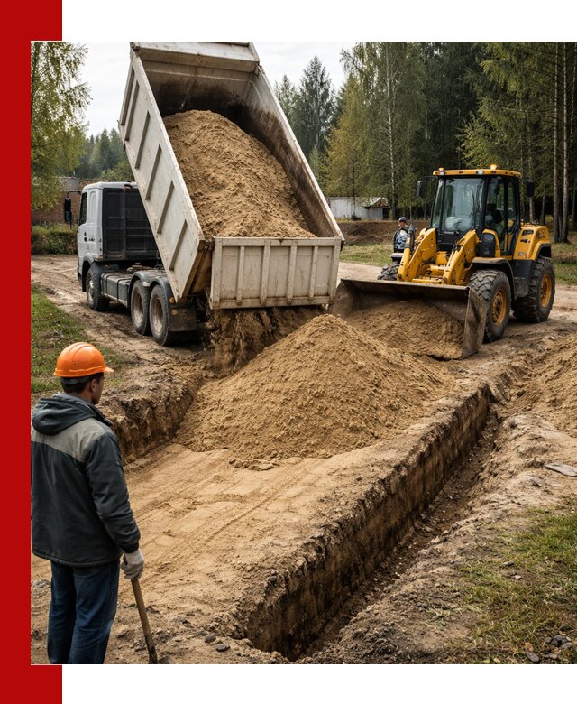 Доставка песчаного грунта в Сатке для строительных работ