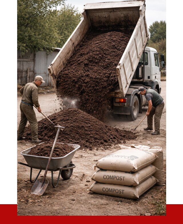 Купить компост в Сатке от 4344 р. за куб с доставкой | ПРОНЕРУДСтк