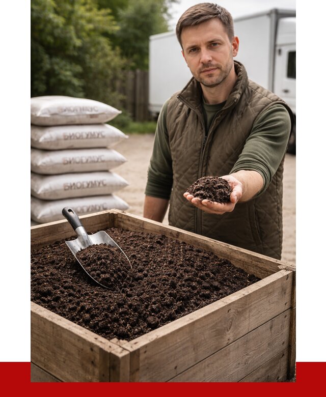 Купить биогумус в Сатке с доставкой от 8792 р. за куб | ПРОНЕРУДСтк