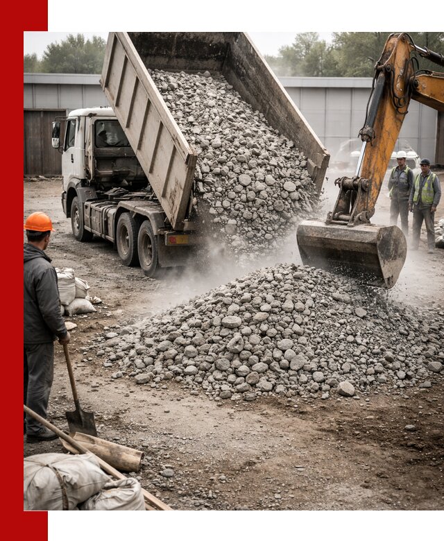 Доставка дробленого бетона в Сатке оптом и в розницу