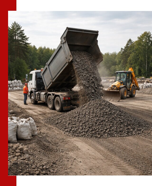 Доставка дробленого асфальта в Сатке для дорожных работ