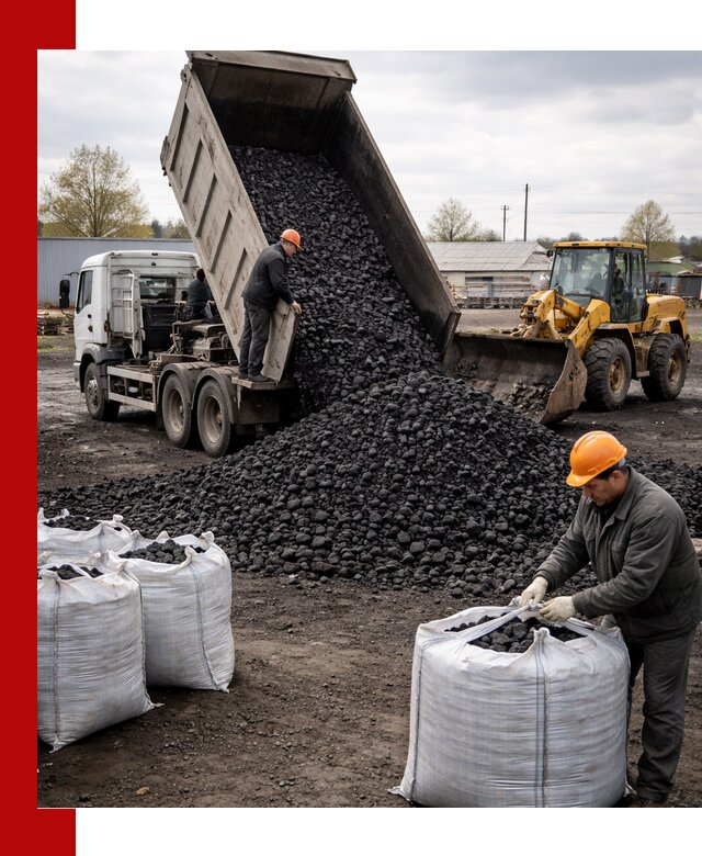 Доставка каменного угля в Сатке оптом и в розницу