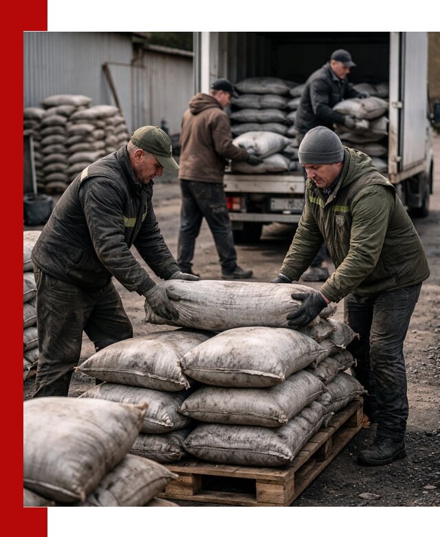 Доставка угля в мешках по выгодным ценам в Сатке