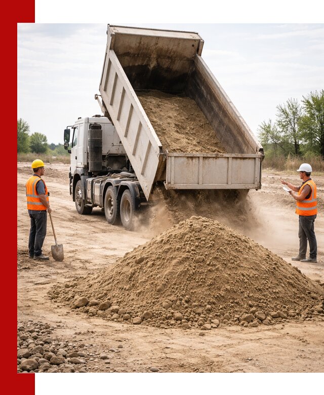 Доставка самосвалом 15 кубов в Сатке за город и по городу