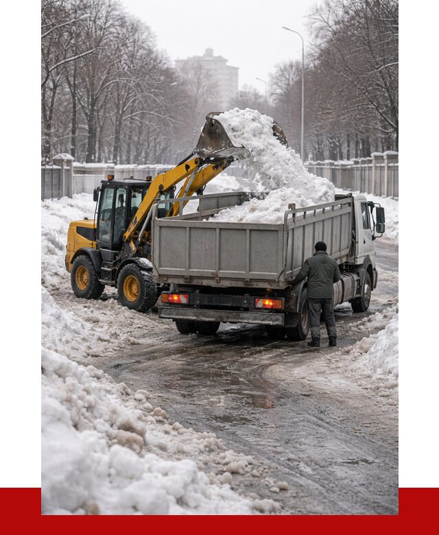 Вывоз снега с погрузкой в Сатке от 3620 р. ПРОНЕРУДСтк