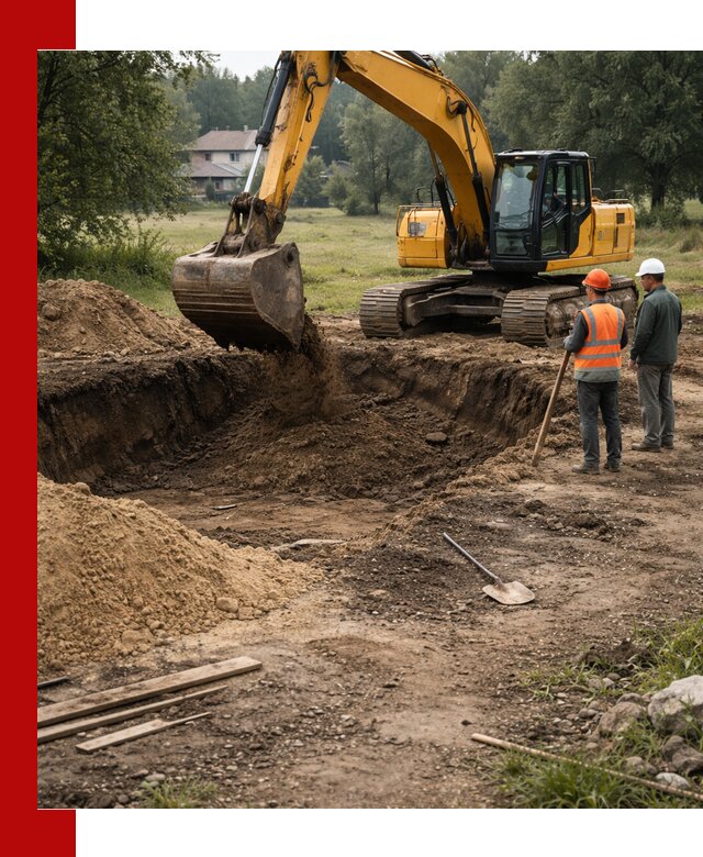 Рытье котлована под фундамент в Сатке (быстро и недорого)