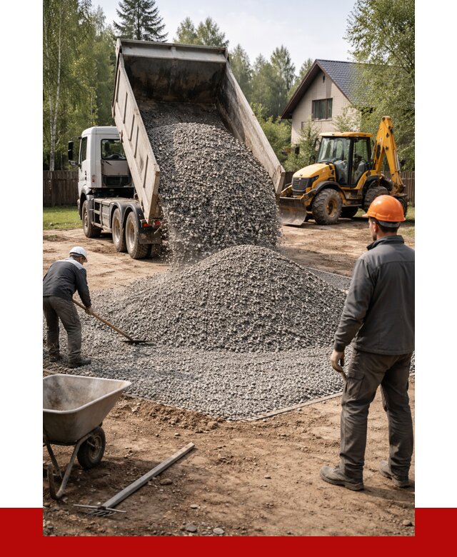 Отсыпка участка щебнем в Сатке от 6724 р. ПРОНЕРУДСтк