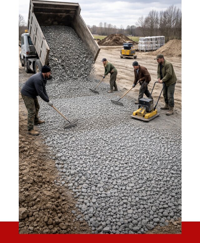 Устройство щебеночной подушки в Сатке от 4655 р. ПРОНЕРУДСтк